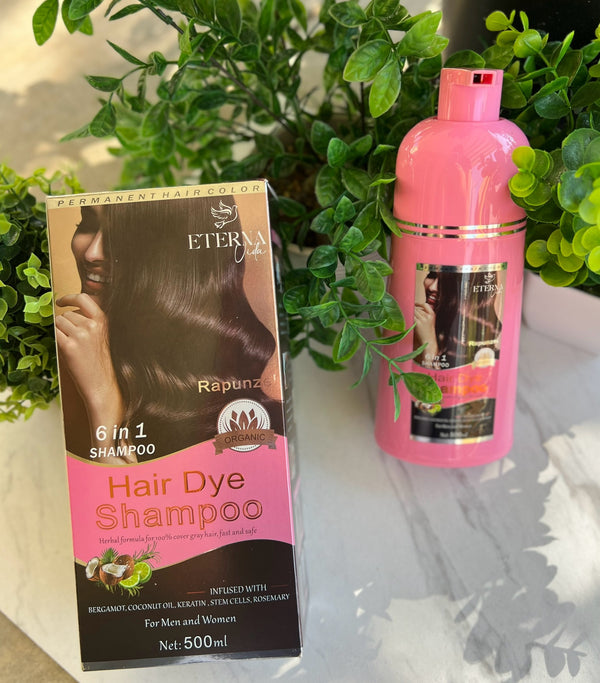 ETERNA VIDA Hair Dye Shampoo 6-1 Para Mujer y Hombre (REFORZADO CON BERGAMOTA)