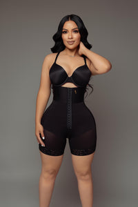 HIGH WAISTED SHAPE WEAR GLUTE LIFTING SHORT (BLACK)