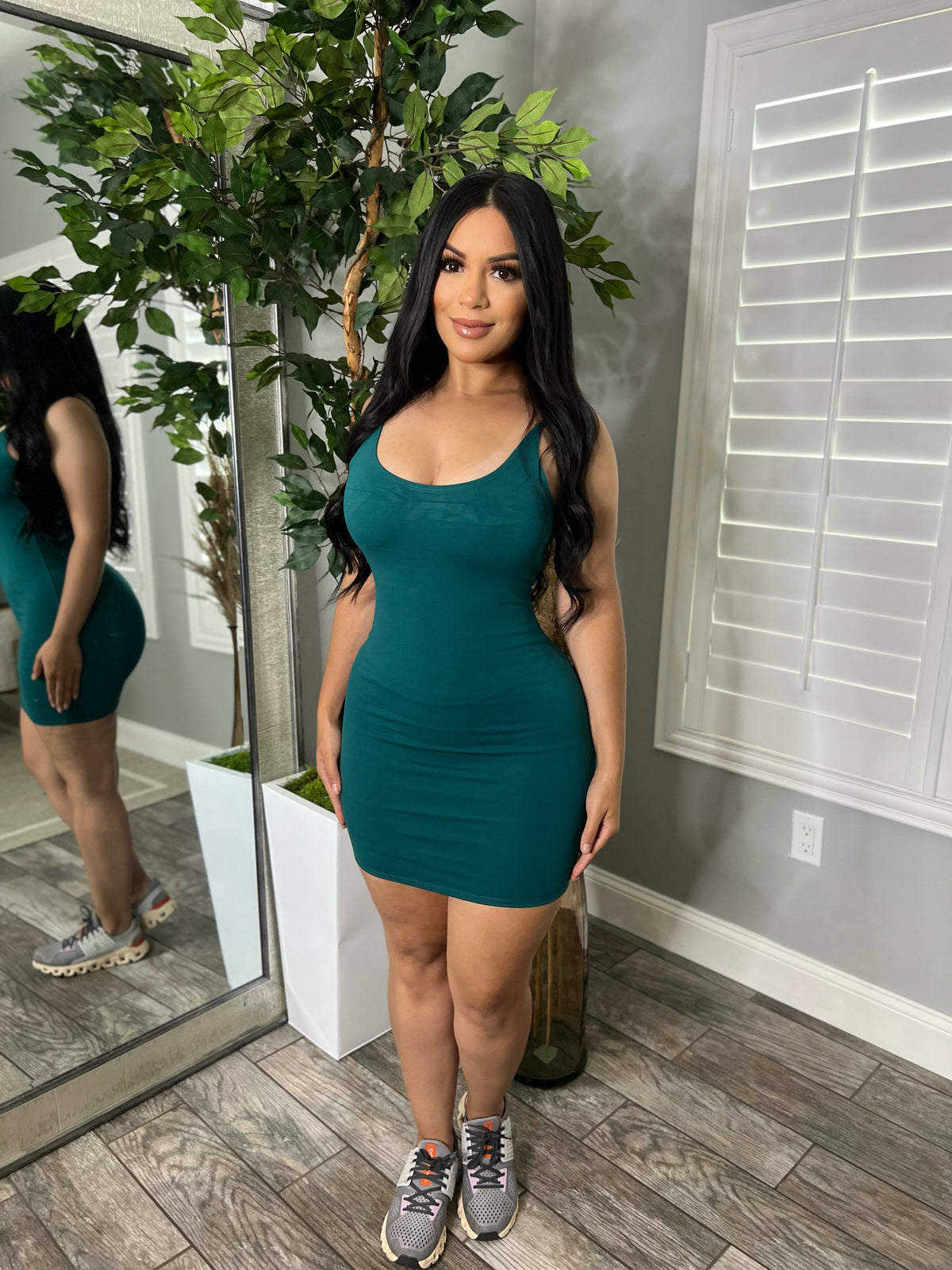 KIMMY BODYCON DRESS (EMERALD)