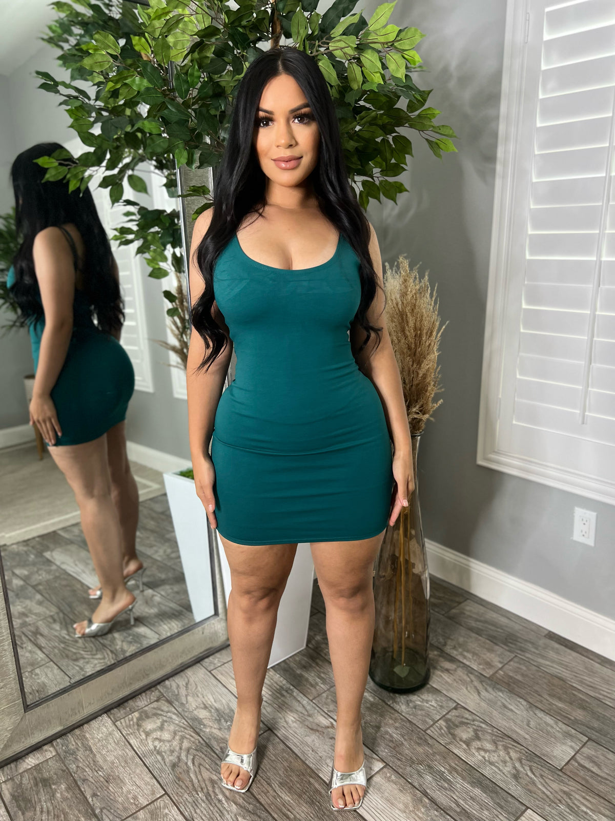 KIMMY BODYCON DRESS (EMERALD)