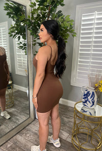 KIMMY BODYCON DRESS (CHOCOLATE)