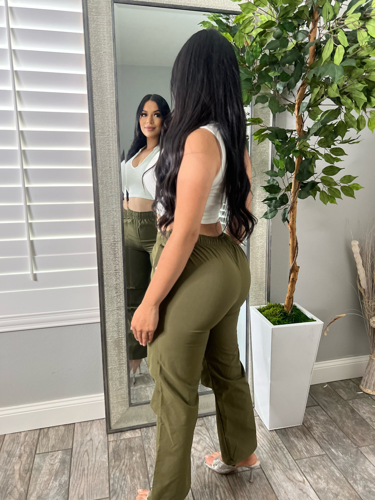 KRISSY CARGO PANTS (OLIVE)