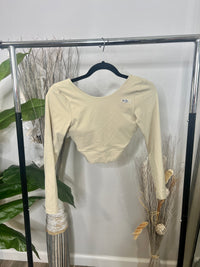 MELANIE CRISS CROSS TOP (CREAM)