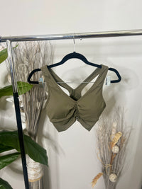 SCRUNCH SPORTS BRA (OLIVE GREEN)